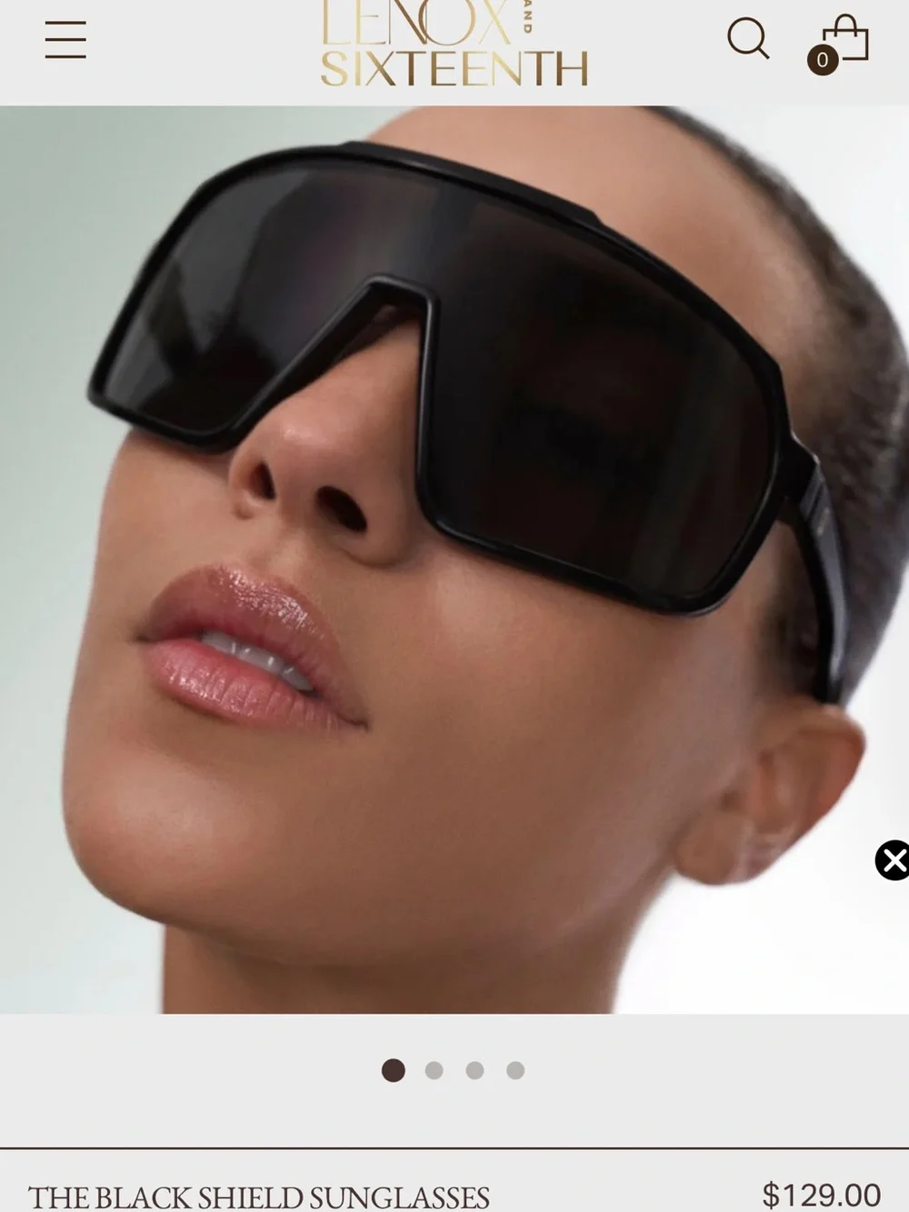 New The Shield black  Sunglasses Lenox and sixteenth